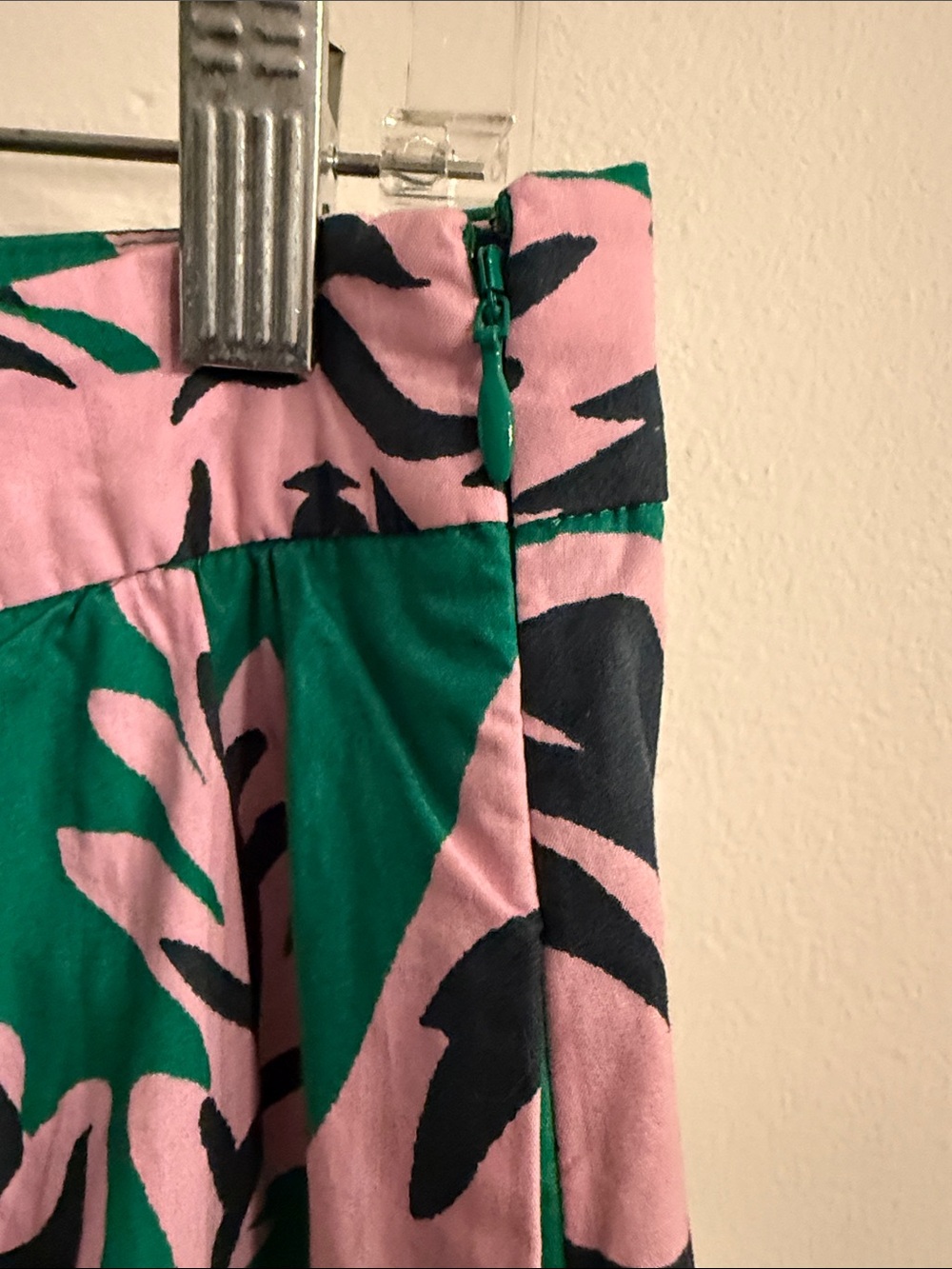 Boden Green Pink Floral Tiered Maxi Skirt 100% Cotton side pockets, cottagecore - Picture 10 of 13
